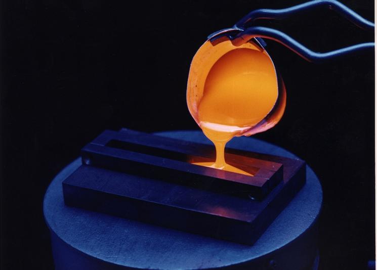 Vitrification technology -- immobilizing material in glass -- is a practical and effective option for treating radioactive and hazardous chemical wastes. | Image courtesy of PNNL Vitrification technology -- immobilizing material in glass -- is a practical and effective option for treating radioactive and hazardous chemical wastes. | Image courtesy of PNNL