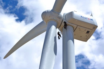 Jonathan Wiley and Eric Kuntzelman rappel more than 300 feet off the ground from a 3 megawatt wind turbine at the National Wind Technology Center (NWTC) near Boulder, CO. The Energy Department has made significant investments in wind testing facilities like the NWTC. By supporting the testing and validation of newly developed technologies, we are working to reduce costs for manufacturers, speed deployment of next generation technologies, and promote the growth of American companies. To learn more, check out our blog <a href="http://energy.gov/articles/blades-glory-wind-technology-bringing-us-closer-clean-energy-future" target="_blank">Blades of Glory: Wind Technology Bringing Us Closer to a Clean Energy Future</a> | Image: Dennis Schroeder Jonathan Wiley and Eric Kuntzelman rappel more than 300 feet off the ground from a 3 megawatt wind turbine at the National Wind Technology Center (NWTC) near Boulder, CO. The Energy Department has made significant investments in wind testing facilities like the NWTC. By supporting the testing and validation of newly developed technologies, we are working to reduce costs for manufacturers, speed deployment of next generation technologies, and promote the growth of American companies. To learn more, check out our blog <a href="http://energy.gov/articles/blades-glory-wind-technology-bringing-us-closer-clean-energy-future" target="_blank">Blades of Glory: Wind Technology Bringing Us Closer to a Clean Energy Future</a> | Image: Dennis Schroeder