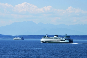 Auto and passenger ferries operated by the Washington State Transportation Department shuttle more than 11 million people across the Puget Sound every year. Now, the electric-diesel engines that propel these vessels are powered by a blend of soy-based biodiesel and petroleum diesel. | Photo courtesy of <a href="http://creativecommons.org/licenses/by-sa/3.0/deed.en">Joe Mabel</a>. Auto and passenger ferries operated by the Washington State Transportation Department shuttle more than 11 million people across the Puget Sound every year. Now, the electric-diesel engines that propel these vessels are powered by a blend of soy-based biodiesel and petroleum diesel. | Photo courtesy of <a href="http://creativecommons.org/licenses/by-sa/3.0/deed.en">Joe Mabel</a>.