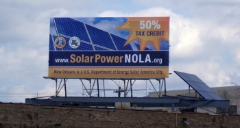 New Orleans is one of the DOE's 25 Solar America Cities. | Photo by Phil Voss, NREL 16862 New Orleans is one of the DOE's 25 Solar America Cities. | Photo by Phil Voss, NREL 16862