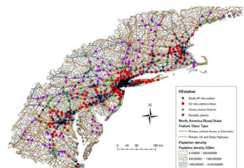 Last year's winning entry for the Hydrogen Student Design Contest included a hydrogen highway connecting fueling stations throughout the Northeast. | Photo courtesy of Hydrogen Student Design Contest Last year's winning entry for the Hydrogen Student Design Contest included a hydrogen highway connecting fueling stations throughout the Northeast. | Photo courtesy of Hydrogen Student Design Contest