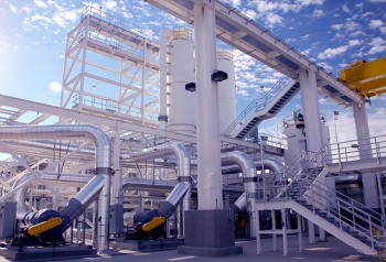 The 200 West Pump and Treat System design and construction teams utilized energy efficient and sustainable design elements, including recycled steal. This photo shows the systemâs processing equipment. Approximately 539 tons, or 5 percent, of the steel used in construction was recycled. The 200 West Pump and Treat System design and construction teams utilized energy efficient and sustainable design elements, including recycled steal. This photo shows the systemâs processing equipment. Approximately 539 tons, or 5 percent, of the steel used in construction was recycled.