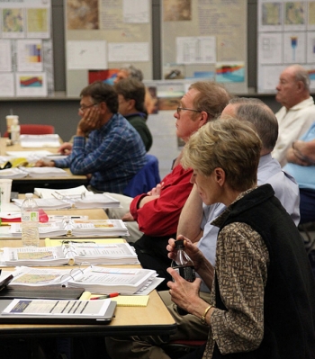 Peer reviewers gathered at the Frank Rogers Building in Las Vegas for technical discussions. Peer reviewers gathered at the Frank Rogers Building in Las Vegas for technical discussions.