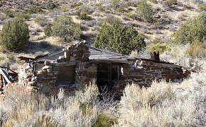 Bower Cabin, on the NNSS, is a dwelling associated with mining dating to the early part of the 20th century. During the 1920s, writer B.M. Bower wrote 11 of her many popular novels while living in this cabin with her family. She was posthumously inducted into the Western Writers of America Hall of Fame in 1994. Bower Cabin, on the NNSS, is a dwelling associated with mining dating to the early part of the 20th century. During the 1920s, writer B.M. Bower wrote 11 of her many popular novels while living in this cabin with her family. She was posthumously inducted into the Western Writers of America Hall of Fame in 1994.
