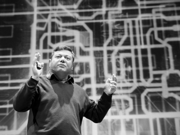 ARPA-E Director Dr. Arun Majumdar speaks to the audience at the TEDx MidAtlantic Conference in Washington, DC on Oct. 29, 2011. | Courtesy of <a href="http://www.flickr.com/photos/tedxmidatlantic/6292421619/in/set-72157627874592525">TEDxMidAtlantic Flickr</a>, Creative Commons license. ARPA-E Director Dr. Arun Majumdar speaks to the audience at the TEDx MidAtlantic Conference in Washington, DC on Oct. 29, 2011. | Courtesy of <a href="http://www.flickr.com/photos/tedxmidatlantic/6292421619/in/set-72157627874592525">TEDxMidAtlantic Flickr</a>, Creative Commons license.