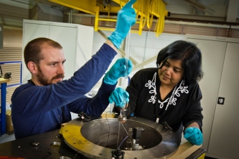Ashfia Huq is a Lead Scientist of the Powgen beamline, in the Chemical and Engineering Materials Division at the Spallation Neutron Source at Oak Ridge National Laboratory. Ashfia Huq is a Lead Scientist of the Powgen beamline, in the Chemical and Engineering Materials Division at the Spallation Neutron Source at Oak Ridge National Laboratory.