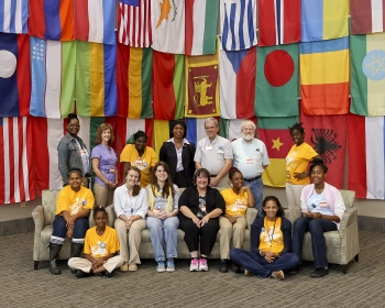 Girls from Martha O'Bryan Community Center and Maryville Christian School visiting Director Dot Harris at Oak Ridge National Laboratory discussed STEM careers, educational opportunities, and exploring science this August. Girls from Martha O'Bryan Community Center and Maryville Christian School visiting Director Dot Harris at Oak Ridge National Laboratory discussed STEM careers, educational opportunities, and exploring science this August.