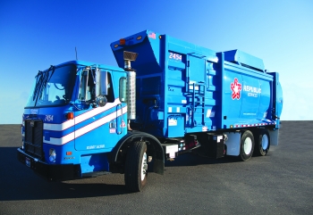 Republic Services is one of three new companies participating in the National Clean Fleets Partnership. The company aims to have more than 2,500 trucks running on alternative fuel by 2015. | Photo courtesy of Republic Services Republic Services is one of three new companies participating in the National Clean Fleets Partnership. The company aims to have more than 2,500 trucks running on alternative fuel by 2015. | Photo courtesy of Republic Services