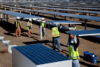 According to NRG Energy, the California Solar Valley Ranch project has created thousands of jobs and put an estimated $315 million into the local economy. | Photo courtesy of SunPower. According to NRG Energy, the California Solar Valley Ranch project has created thousands of jobs and put an estimated $315 million into the local economy. | Photo courtesy of SunPower.
