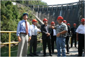 The 91-year old Cheoah Dam in Robbinsville, North Carolina. The 91-year old Cheoah Dam in Robbinsville, North Carolina.