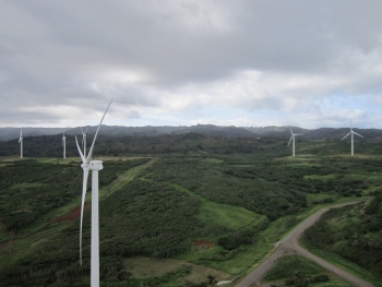 First Windâs Kahuku Wind Project in Oahu, Hawaii, for example, has been operating since March of last year, providing clean, renewable power to 6,000 homes. The economic benefits of the project are substantial -- with wind turbines assembled in Iowa, an advanced energy storage supplied by a Texas company, and a supply chain that extended to more than 100 businesses in 20 states. | Image courtesy of First Wind First Windâs Kahuku Wind Project in Oahu, Hawaii, for example, has been operating since March of last year, providing clean, renewable power to 6,000 homes. The economic benefits of the project are substantial -- with wind turbines assembled in Iowa, an advanced energy storage supplied by a Texas company, and a supply chain that extended to more than 100 businesses in 20 states. | Image courtesy of First Wind