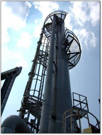 The M1 Air Stripper system at Savannah River Site, pictured here, was modified in 2007 to remove mercury. The M1 Air Stripper system at Savannah River Site, pictured here, was modified in 2007 to remove mercury.