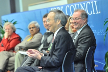 Energy Secretary Steven Chu joins business leaders and the Deans of Engineering schools in Portland, Oregon, to discuss Americaâs need for engineers as part of a regional listening and action session hosted by the President's Council on Jobs and Competitiveness. | Image courtesy of Intel. Energy Secretary Steven Chu joins business leaders and the Deans of Engineering schools in Portland, Oregon, to discuss Americaâs need for engineers as part of a regional listening and action session hosted by the President's Council on Jobs and Competitiveness. | Image courtesy of Intel.
