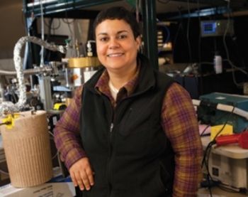 Kawtar Hafidi is an experimental physicist at Argonne National Laboratory, studying how fundamental particles, namely quarks and gluons, form nucleons and nuclei.Photo from Crain's Chicago Business. Kawtar Hafidi is an experimental physicist at Argonne National Laboratory, studying how fundamental particles, namely quarks and gluons, form nucleons and nuclei.Photo from Crain's Chicago Business.