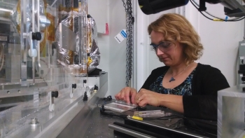 Argonne physicist Lydia Finney is developing new methods for fuels and metalloproteomics research at the Advanced Photon Source. Argonne physicist Lydia Finney is developing new methods for fuels and metalloproteomics research at the Advanced Photon Source.
