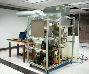 Coming in a close second was The Ohio State University team with their design for a combination space cooling and water heating system for homes. The team received venture funding for the state of Ohio to continue developing their prototype, and the team plans to have a consumer-grade appliance ready for testing by summer 2014. | Photo courtesy of James Rowland, Student Team Lead, The Ohio State University Coming in a close second was The Ohio State University team with their design for a combination space cooling and water heating system for homes. The team received venture funding for the state of Ohio to continue developing their prototype, and the team plans to have a consumer-grade appliance ready for testing by summer 2014. | Photo courtesy of James Rowland, Student Team Lead, The Ohio State University