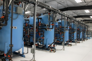 Inside one of Hanfordâs five pump-and-treat systems along the Columbia River that are treating contaminated groundwater. Inside one of Hanfordâs five pump-and-treat systems along the Columbia River that are treating contaminated groundwater.