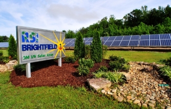 With a focus on beneficial site reuse, RSI worked with DOE's Asset Revitalization Initiative to install a solar farm at the East Tennessee Technology Park. With a focus on beneficial site reuse, RSI worked with DOE's Asset Revitalization Initiative to install a solar farm at the East Tennessee Technology Park.