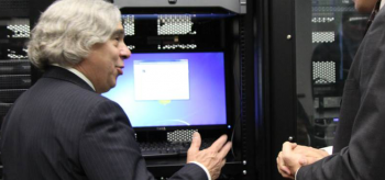 Secretary Moniz visits the Office of Cyber Assessments for hands-on experience with the tools and techniques that are used by sophisticated adversaries to attack modern IT systems. Secretary Moniz visits the Office of Cyber Assessments for hands-on experience with the tools and techniques that are used by sophisticated adversaries to attack modern IT systems.