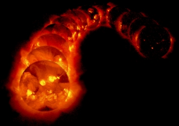 While this week's solar storm captures the interest of scientists, researchers and people around the world, the Energy Department works with others to monitor the storm's potential impact on the nation's electrical grid. | Image credit: NOAA. While this week's solar storm captures the interest of scientists, researchers and people around the world, the Energy Department works with others to monitor the storm's potential impact on the nation's electrical grid. | Image credit: NOAA.