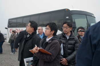 Tokyo Electric Power Company officials tour the Hanford Site to learn about cleanup technologies that could be used at Fukushima. Tokyo Electric Power Company officials tour the Hanford Site to learn about cleanup technologies that could be used at Fukushima.