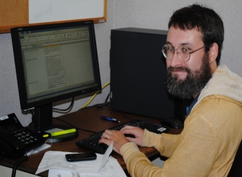 Johnny Whitaker, a college intern at Savannah River Remediation (SRR), uses system analysis and design to help develop a web-accessible inventory system for SRR subject matter experts. Johnny Whitaker, a college intern at Savannah River Remediation (SRR), uses system analysis and design to help develop a web-accessible inventory system for SRR subject matter experts.