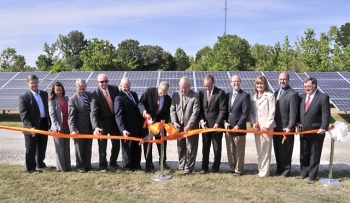 Deputy Secretary of Energy Daniel Poneman joins officials from Tennessee government agencies and the University of Tennessee at the official opening of the West Tennessee Solar Farm. | Energy Department photo. Deputy Secretary of Energy Daniel Poneman joins officials from Tennessee government agencies and the University of Tennessee at the official opening of the West Tennessee Solar Farm. | Energy Department photo.