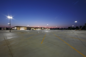This Walmart in Leavenworth, Kansas, was the first to include LED parking lot lighting based on a specification developed through the Energy Department's Building Technologies Program, the Retail Energy Alliance and the retailer. Since January, Walmart has planned to install similar lighting system at more than 225 new sites. | Photo courtesy of Walmart. This Walmart in Leavenworth, Kansas, was the first to include LED parking lot lighting based on a specification developed through the Energy Department's Building Technologies Program, the Retail Energy Alliance and the retailer. Since January, Walmart has planned to install similar lighting system at more than 225 new sites. | Photo courtesy of Walmart.