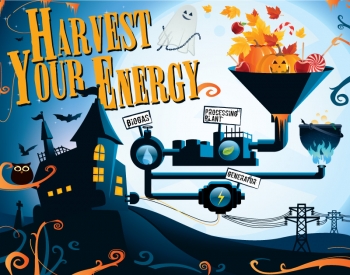 This graphic shows how seasonal waste can be used to generate power. | Graphic by BCS for the Energy Department This graphic shows how seasonal waste can be used to generate power. | Graphic by BCS for the Energy Department