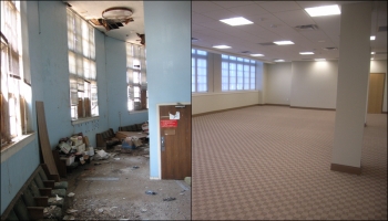 Before and after shots | Courtesy of the Office of Weatherization and Intergovernmental Programs Before and after shots | Courtesy of the Office of Weatherization and Intergovernmental Programs
