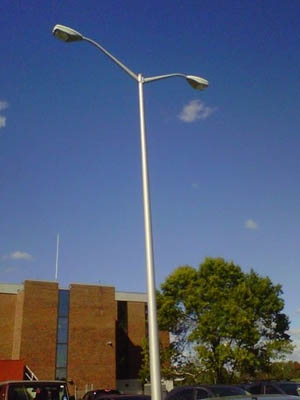 New sodium lamp lights at Strafford Countyâs courthouse parking lot are expected to save the county $6,000 on energy bills annually. | Photo courtesy of Strafford County New sodium lamp lights at Strafford Countyâs courthouse parking lot are expected to save the county $6,000 on energy bills annually. | Photo courtesy of Strafford County