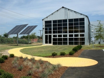 Richmond and Chesapeake Bay Railway Car Barn will serve as an example of green building in the community. | Photo by Julie Wescott Weissend Richmond and Chesapeake Bay Railway Car Barn will serve as an example of green building in the community. | Photo by Julie Wescott Weissend