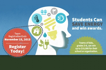 Students can register now to save energy and win prizes with the Home Energy Challenge. Students can register now to save energy and win prizes with the Home Energy Challenge.