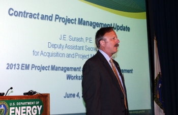 EM Deputy Assistant Secretary for Acquisition and Project Management Jack Surash discusses EM's current contract performance. EM Deputy Assistant Secretary for Acquisition and Project Management Jack Surash discusses EM's current contract performance.