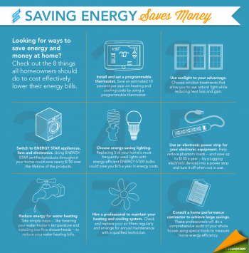 Looking for ways to save energy? Check out these tips that every homeowner should try. | Infographic by Sarah Gerrity, Energy Department. Updated January 2, 2014. Looking for ways to save energy? Check out these tips that every homeowner should try. | Infographic by Sarah Gerrity, Energy Department. Updated January 2, 2014.