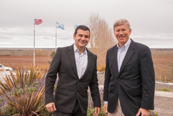 Deputy Energy Secretary Daniel Poneman, right, and YPF CEO Miguel Galuccio meet prior to touring the Vaca Muerta shale formation. | Photo courtesy of YPF. Deputy Energy Secretary Daniel Poneman, right, and YPF CEO Miguel Galuccio meet prior to touring the Vaca Muerta shale formation. | Photo courtesy of YPF.