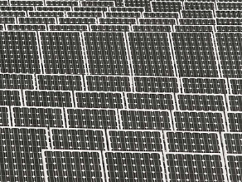 Luminit's co-generation technology could combine photovoltaics (shown in this file photo) and solar thermal energy. | File photo Luminit's co-generation technology could combine photovoltaics (shown in this file photo) and solar thermal energy. | File photo