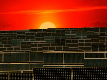 Helios USA will build photovoltaic modules such as these this fall. | File photo Helios USA will build photovoltaic modules such as these this fall. | File photo