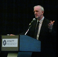 EM Senior Advisor Dave Huizenga provides the keynote address at the recent National Transportation Stakeholders Forum meeting. EM Senior Advisor Dave Huizenga provides the keynote address at the recent National Transportation Stakeholders Forum meeting.