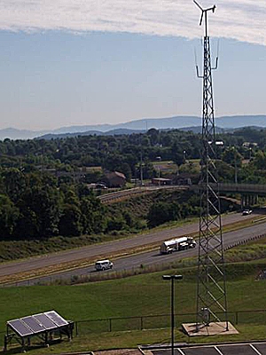 James Madison University received an $800,000 grant through the State Energy Program to build a small wind testing and training facility. Construction is expected to be completed by the end of summer 2011. The university's existing 1 kW wind turbine is pictured above. | Photo courtesy of Remy Luerssen/JMU James Madison University received an $800,000 grant through the State Energy Program to build a small wind testing and training facility. Construction is expected to be completed by the end of summer 2011. The university's existing 1 kW wind turbine is pictured above. | Photo courtesy of Remy Luerssen/JMU