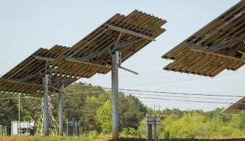 A new solar installation was recently dedicated at the East Tennessee Technology Park Heritage Center in Oak Ridge. A new solar installation was recently dedicated at the East Tennessee Technology Park Heritage Center in Oak Ridge.