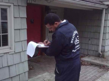 Most Catalyst Management Group employees had no previous experience with weatherization. | Photo by CMG Most Catalyst Management Group employees had no previous experience with weatherization. | Photo by CMG