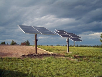 Solar panels at Terry Sandstrom's home in Wheatland, Wyo. | Photo courtesy of Terry Sandstrom Solar panels at Terry Sandstrom's home in Wheatland, Wyo. | Photo courtesy of Terry Sandstrom