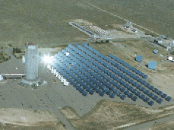 This âpower towerâ is part of the National Solar Thermal Test Facility in Albuquerque, which is getting upgrades through Recovery Act funding. | Photo Courtesy of Sandia National Laboratories This âpower towerâ is part of the National Solar Thermal Test Facility in Albuquerque, which is getting upgrades through Recovery Act funding. | Photo Courtesy of Sandia National Laboratories
