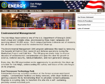 The office's previous website is shown above. The office's previous website is shown above.