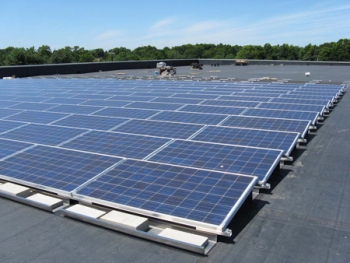 Woodbridge Township has installed solar panels atop its community center | Photo courtesy Woodbridge Woodbridge Township has installed solar panels atop its community center | Photo courtesy Woodbridge