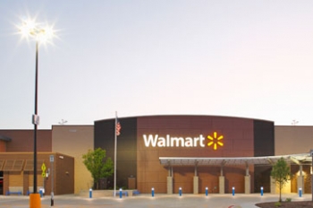 At its Supercenter in Leavenworth, Kansasâthe first site to implement the LED Site Lighting SpecificationâWalmart anticipates energy savings of over 125,000 kWh per year and a 30% reduction in maintenance costs. In addition to parking lot lights, LED bollard lights illuminate the pedestrian walkway. Credit: Walmart At its Supercenter in Leavenworth, Kansasâthe first site to implement the LED Site Lighting SpecificationâWalmart anticipates energy savings of over 125,000 kWh per year and a 30% reduction in maintenance costs. In addition to parking lot lights, LED bollard lights illuminate the pedestrian walkway. Credit: Walmart