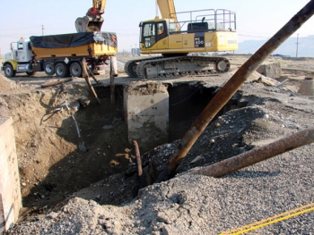 More than 8,000 feet of pipe â part of the 300 Areaâs process sewer system â was removed from the 300-15 Waste Site in the north section. More than 8,000 feet of pipe â part of the 300 Areaâs process sewer system â was removed from the 300-15 Waste Site in the north section.