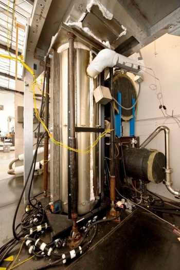 The Idaho site's sodium distillation system. The Idaho site's sodium distillation system.