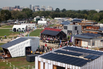 For the past 10 years, the Solar Decathlon has educated consumers about affordable clean energy products that save energy and money, and provided hands-on training for jobs in the clean energy economy. | Photo courtesy of Stefano Paltera, U.S. Department of Energy Solar Decathlon. For the past 10 years, the Solar Decathlon has educated consumers about affordable clean energy products that save energy and money, and provided hands-on training for jobs in the clean energy economy. | Photo courtesy of Stefano Paltera, U.S. Department of Energy Solar Decathlon.